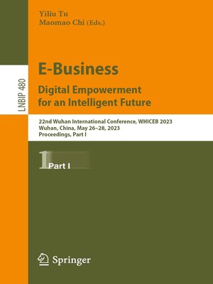 cover image of E-Business. Digital Empowerment for an Intelligent Future